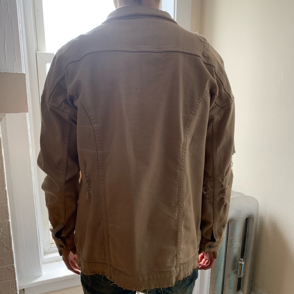 Distressed Kollar Clothing Denim Jacket
